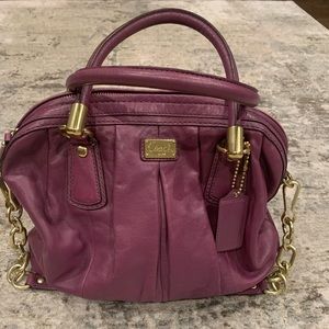 Coach plum handbag